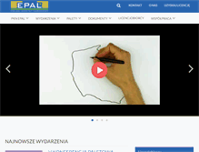 Tablet Screenshot of epal.org.pl